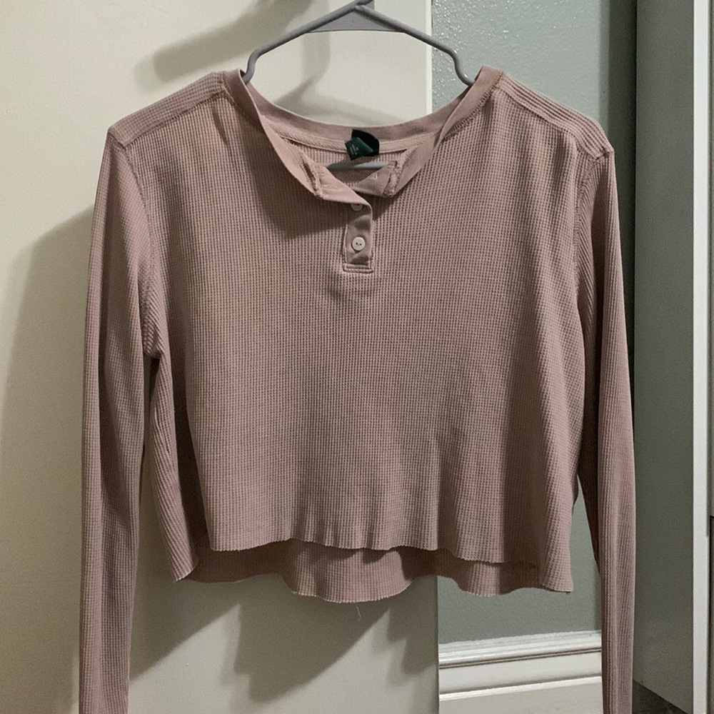 Wild Fable lilac cropped long sleeve